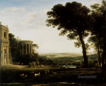 アポロンへの犠牲のある風景 クロード・ロラン Oil Paintings